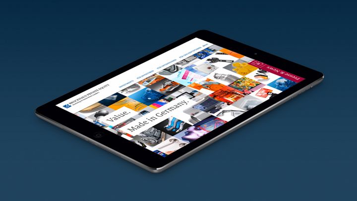Brockhaus Private Equity Webdesign Tablet