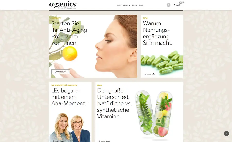 ogaenics Website