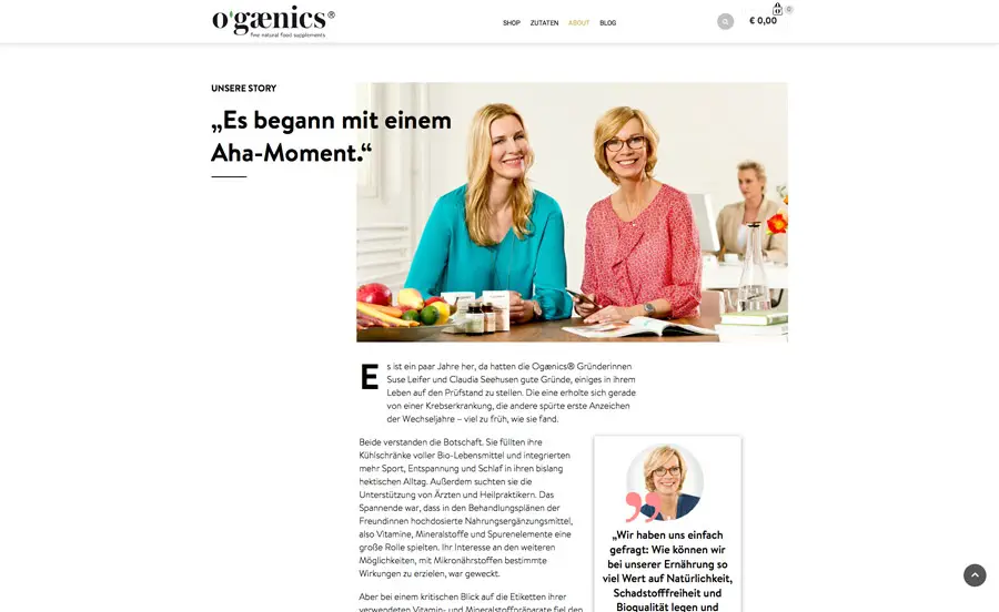 ogaenics Website About
