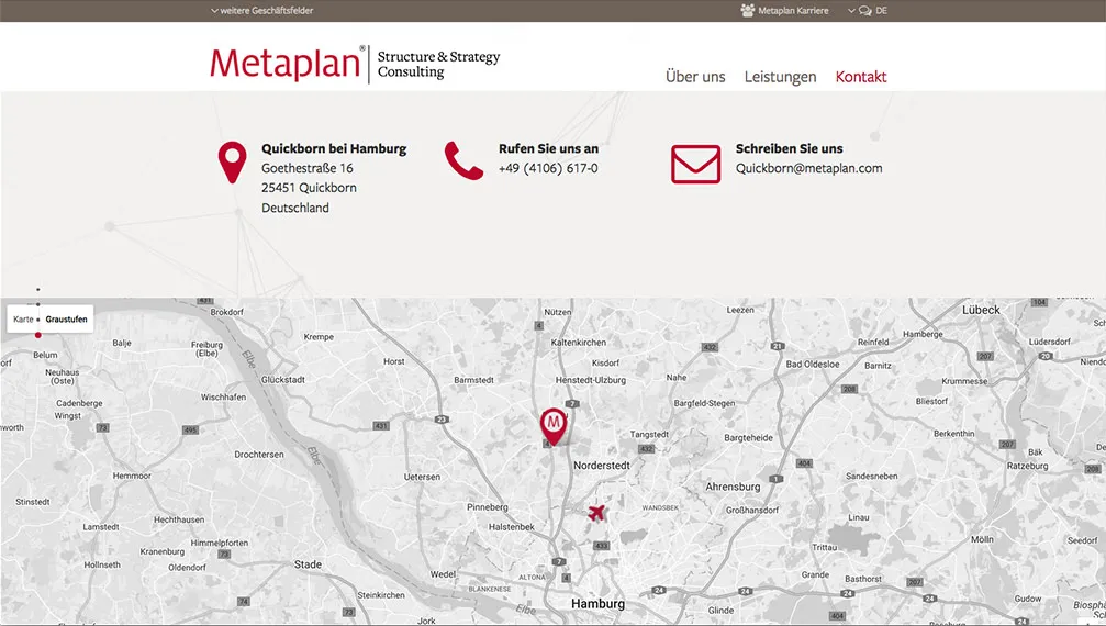 Metaplan Website Kontakt
