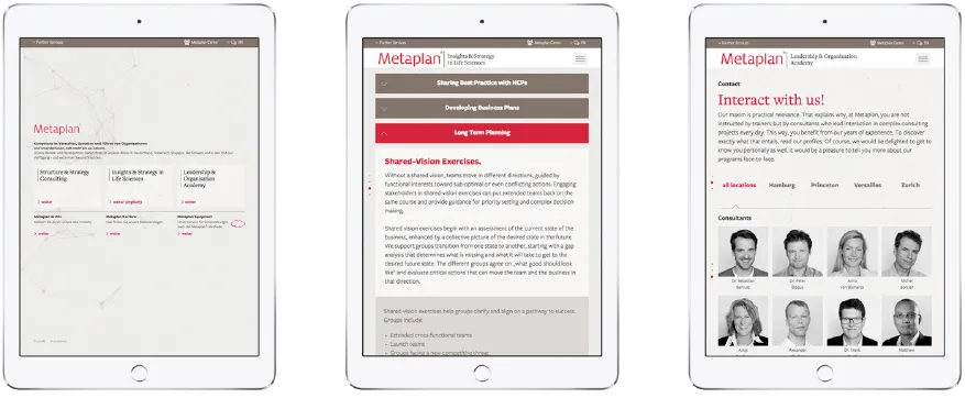 Metaplan Website Ipad